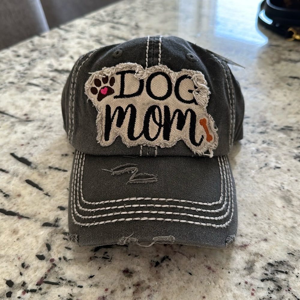 Distressed Dog mom hat